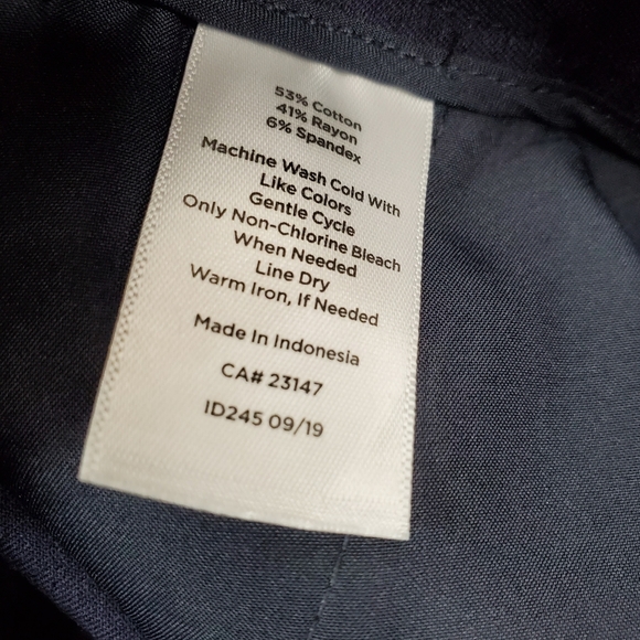 Talbots Newport Pants Trousers Womens Size 16 Blue Navy - Picture 13 of 14